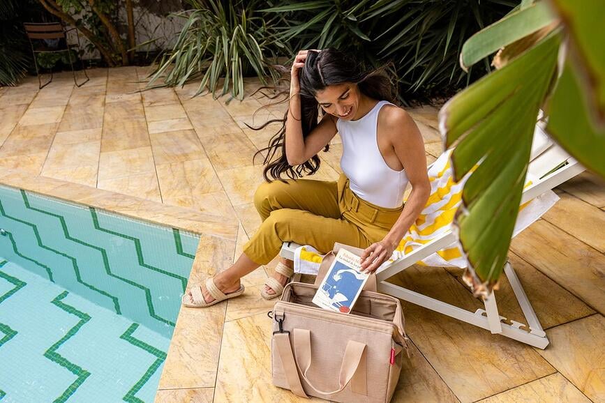 Bolsa Allrounder L, estampado mármol barroco