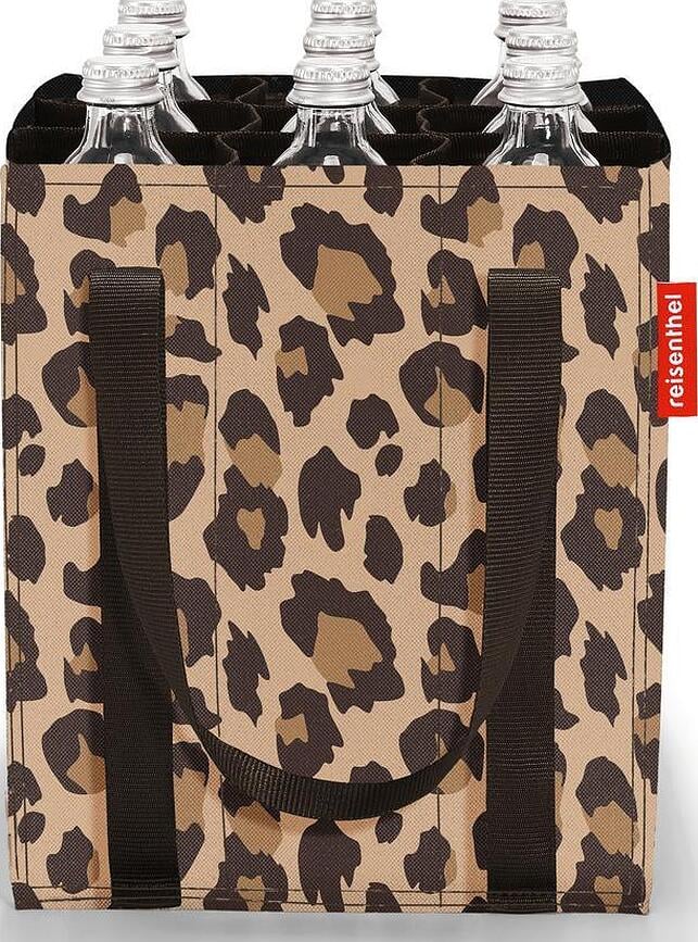 Bolsa Porta Botellas Reisenthel, negra, de lunares