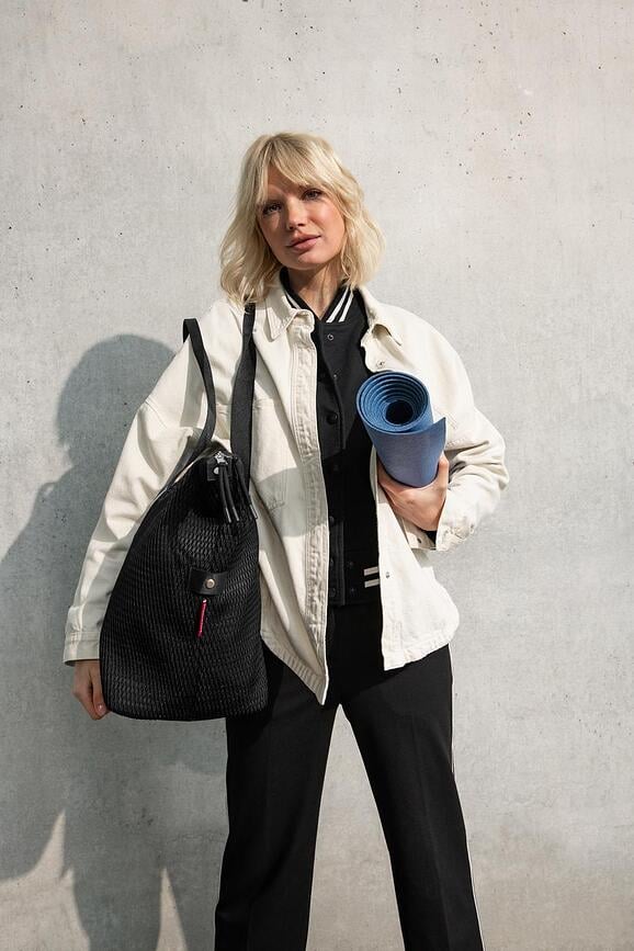 Bolsa Shopper de malla Extralite, talla L, negra