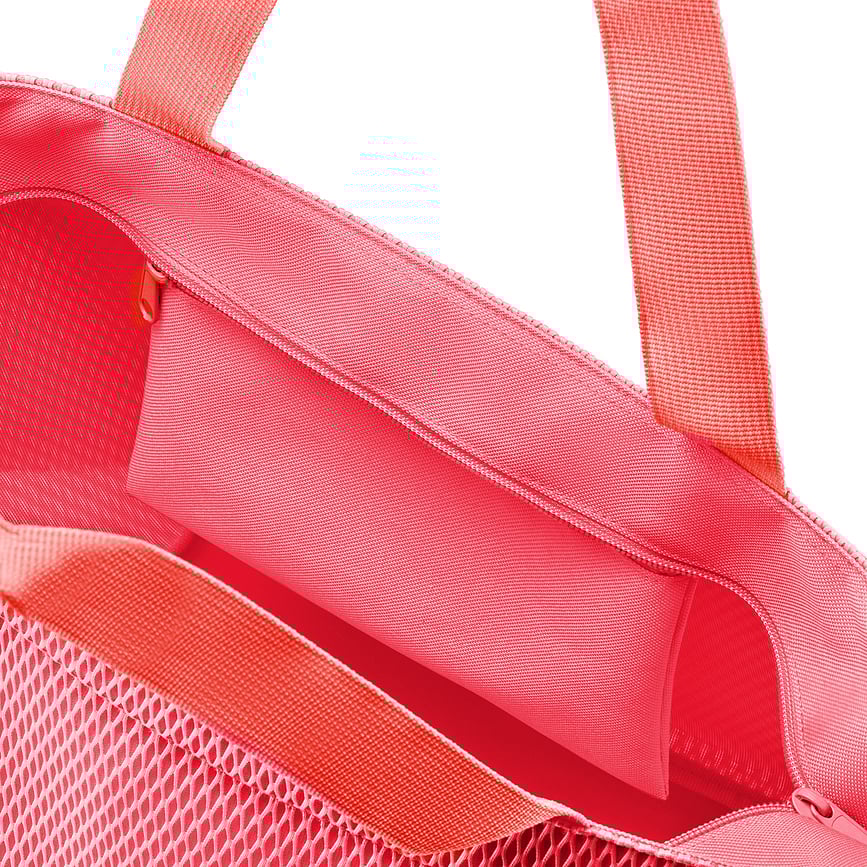 Bolsa Shopper de malla, talla M, coral