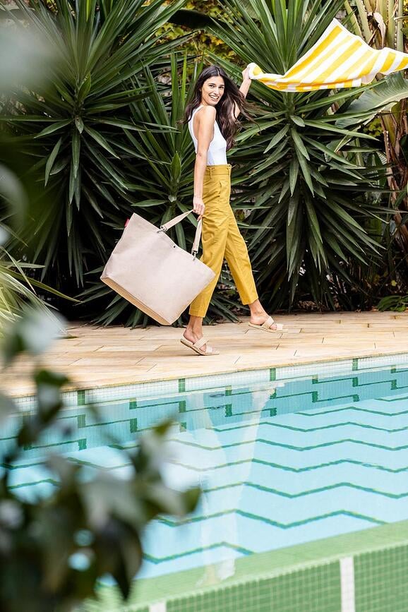 Bolsa Shopper XL, color crema