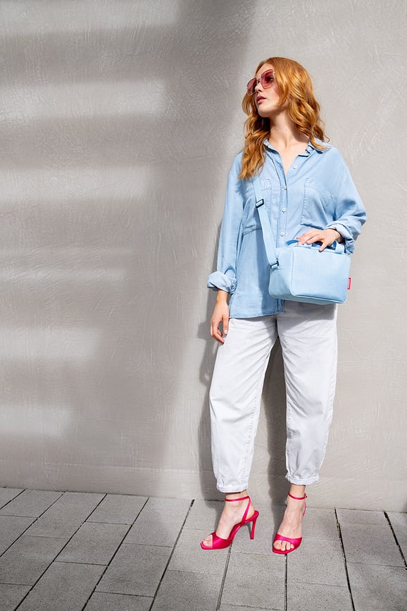 Bolsa Térmica Coolerbag To Go Twist, azul empolvado