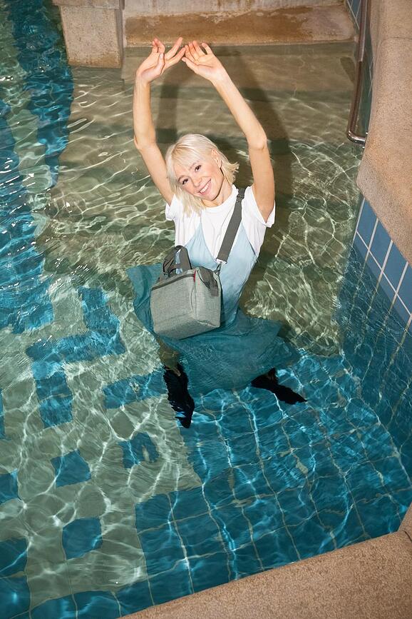 Bolso Allrounder Cross Twist, beige