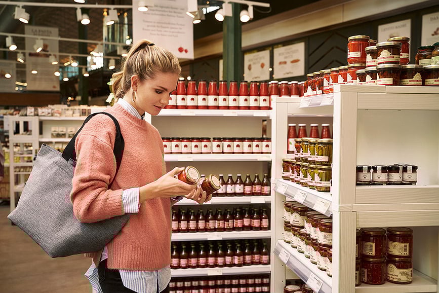 Bolso Shopper Flora M, azul