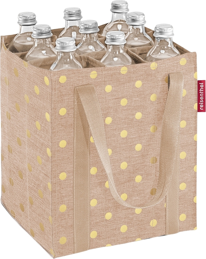 Bottlebag Torba za boce bež s točkicama