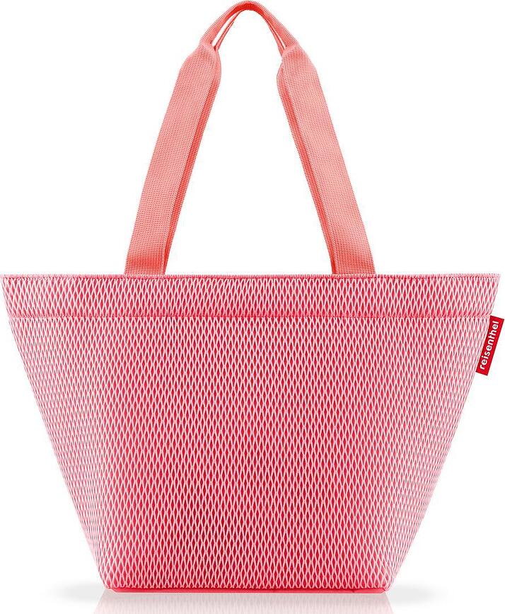 Cabas en filet, taille M, corail