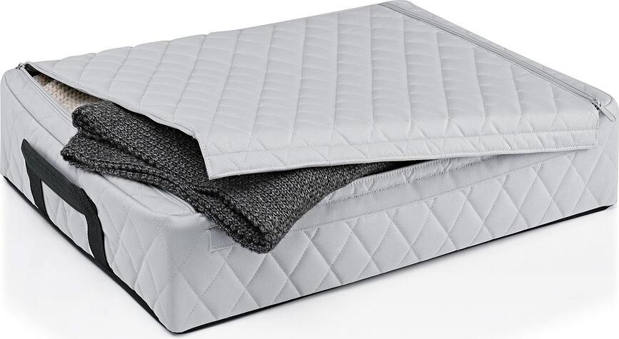 Caja de Almacenamiento acolchada Storagebox Low, gris claro