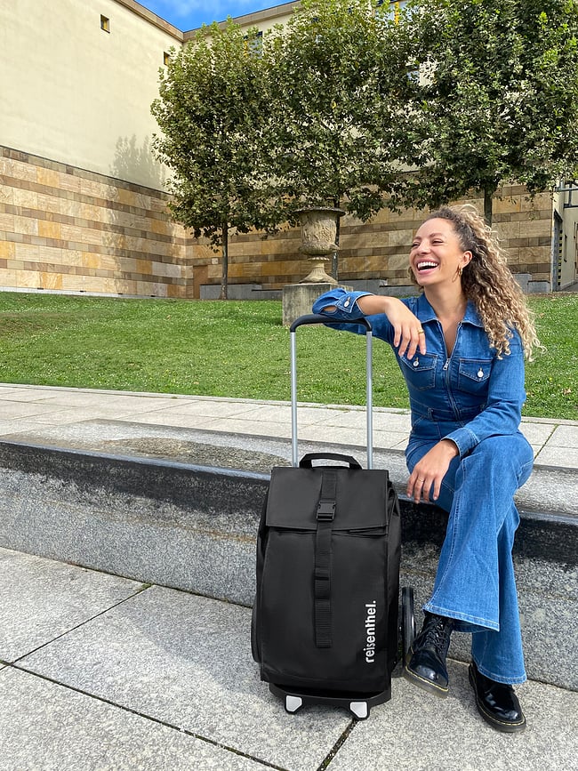 Carro de Compra Citycruiser, estampado de lunares de colores