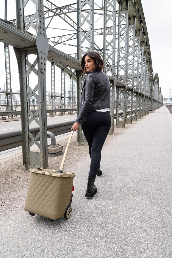 Cesta con Ruedas Carrycruiser, acolchada, negra