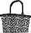 Carrybag Frame Panier, gris, à motif léopard