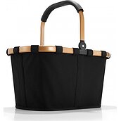Carrybag Korb schwarz mit goldfarbenem Rahmen