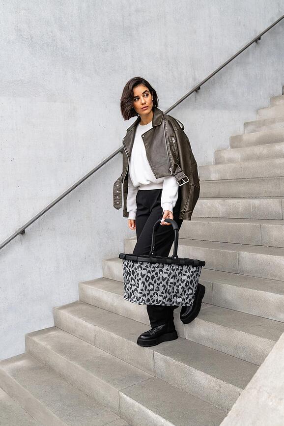 Carrybag Frame Košara, vzorec leopard