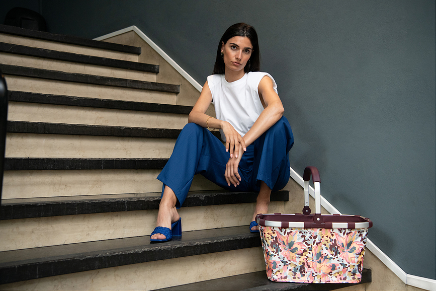 Carrybag Panier, à pois