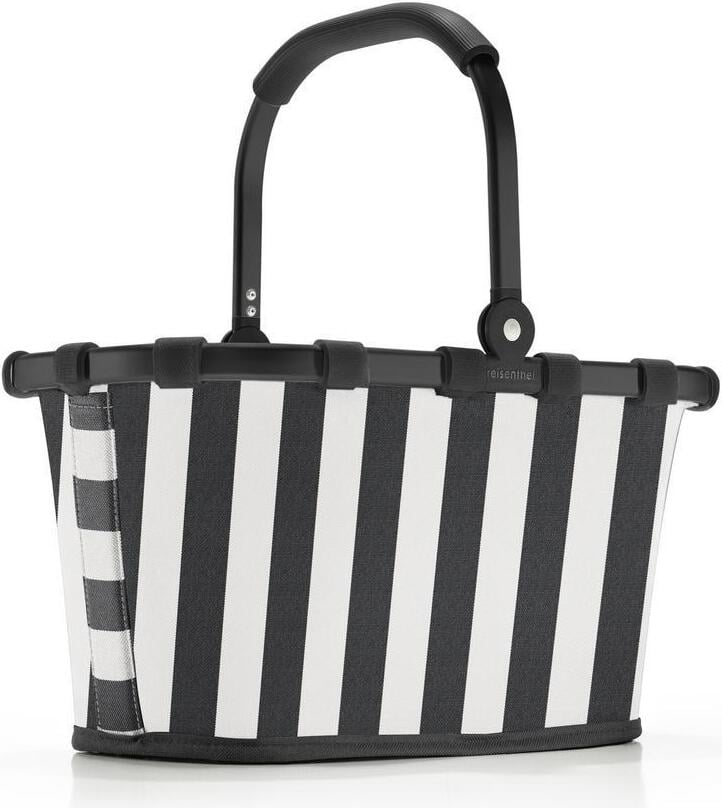 Carrybag XS Einkaufskorb gestreift schwarz-weiß, recycelt