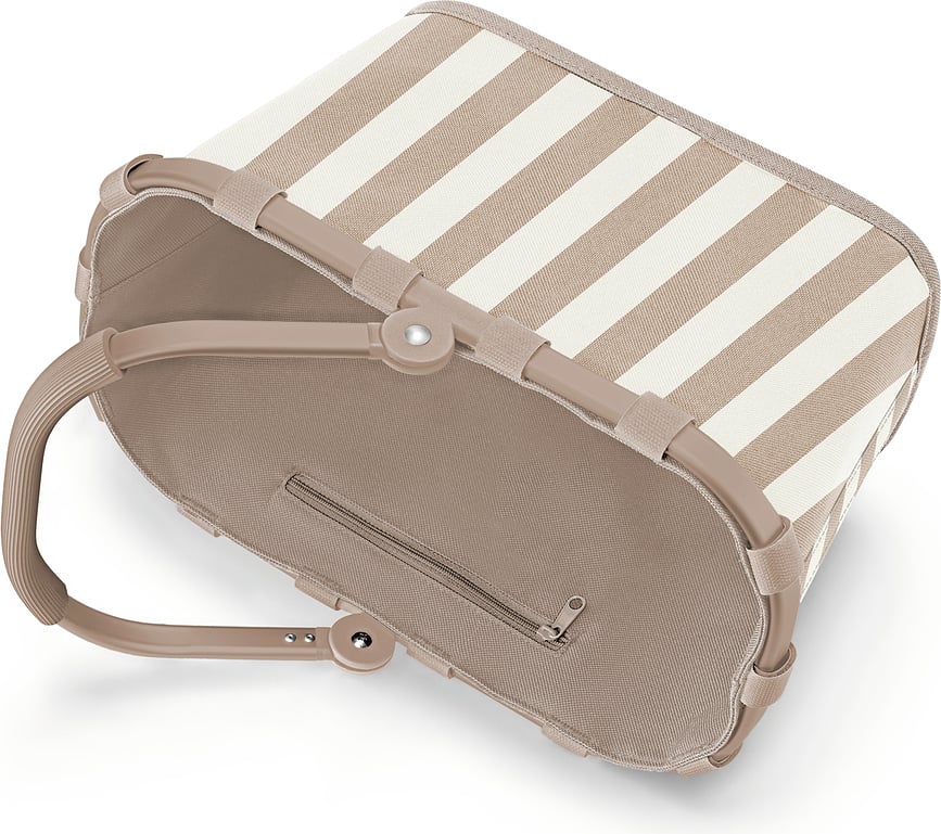 Carrybag XS shoppingkorg, prickig beige, återvunnen
