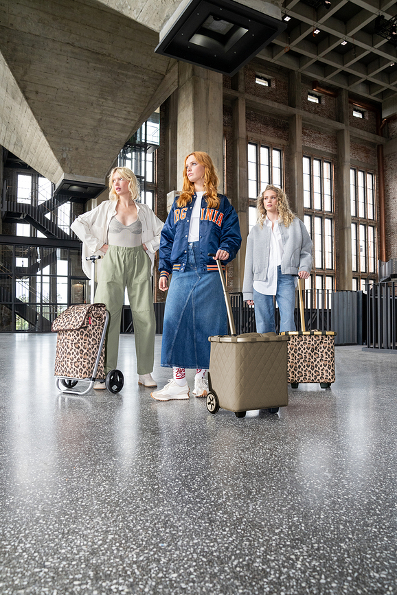Carrycruiser Panier de Courses à Roulettes matelassé, bleu marine