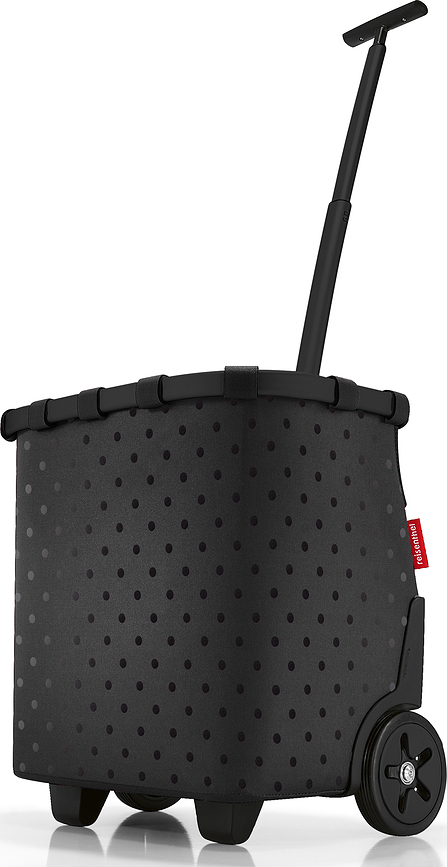 Carrycruiser Panier de courses à roulettes, à pois, noir