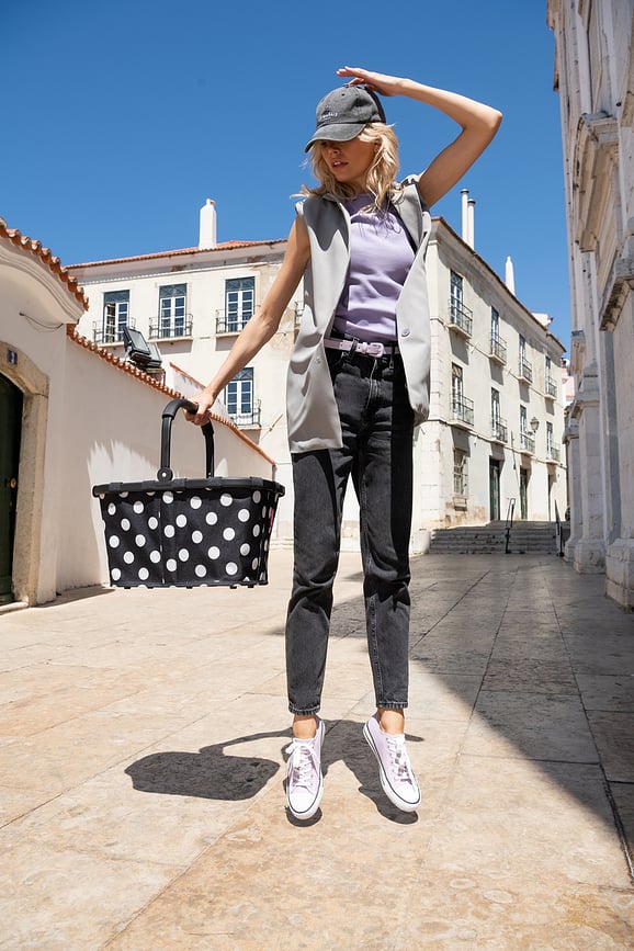 Cesta Carrybag Frame, estampado de leopardo