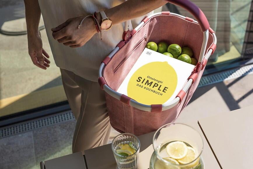 Cesta Carrybag Frame, estampado de leopardo