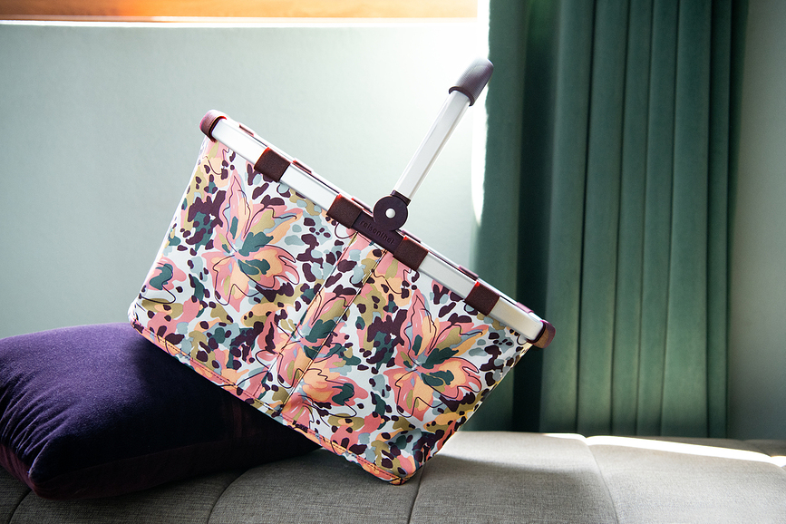 Cesta Carrybag Frame, estampado de leopardo