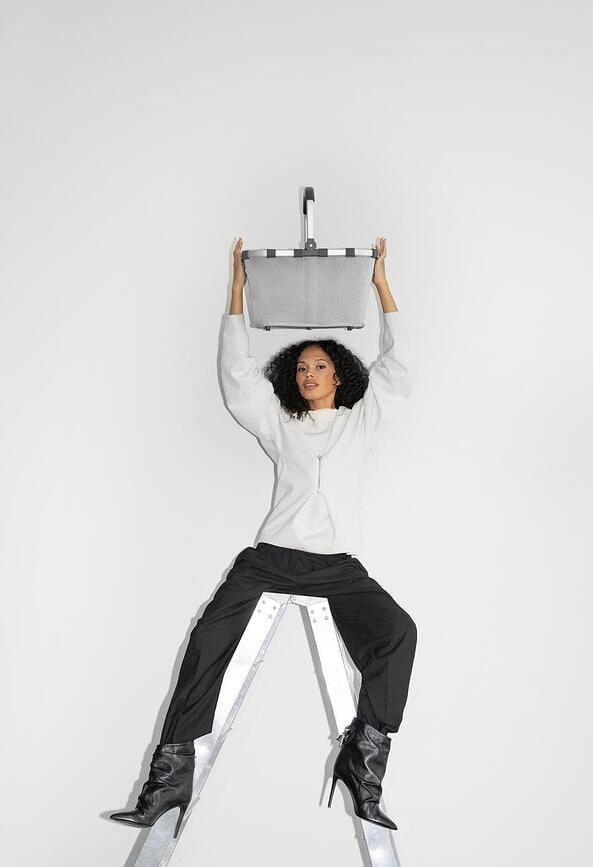 Cesta Carrybag Frame, estampado de leopardo