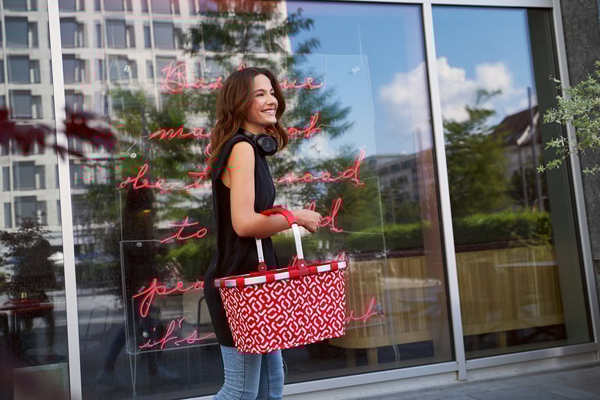 Cesta Carrybag Frame, estampado de leopardo