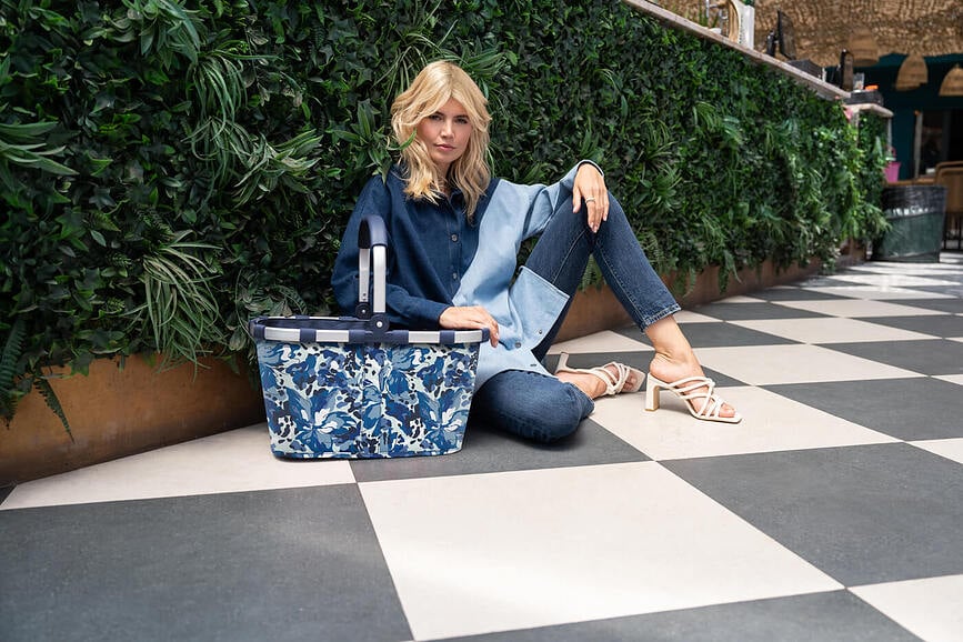 Cesta Carrybag Frame, estampado de leopardo