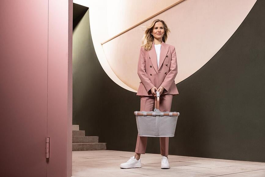 Cesta Carrybag Frame, estampado de leopardo