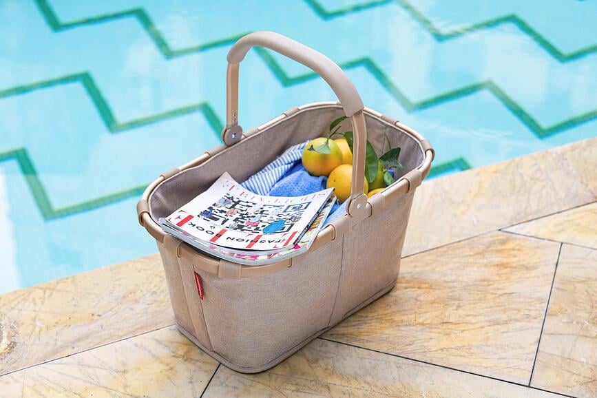 Cesta Carrybag Frame, estampado de leopardo