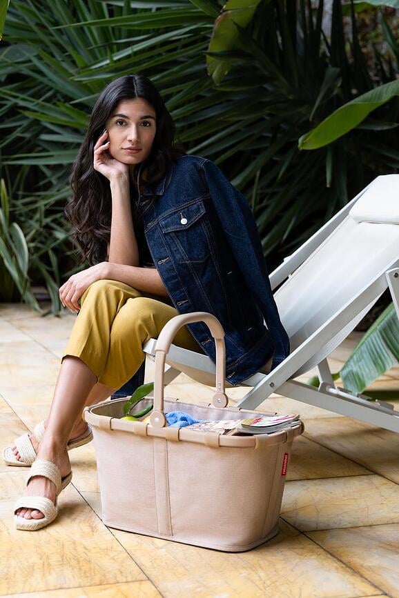 Cesta Carrybag Frame, estampado de leopardo