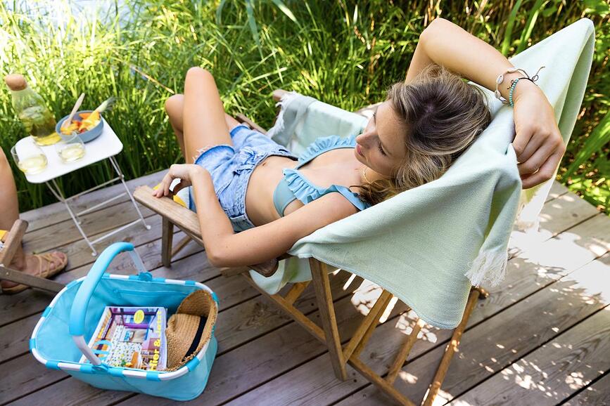 Cesta Carrybag Frame, estampado de leopardo