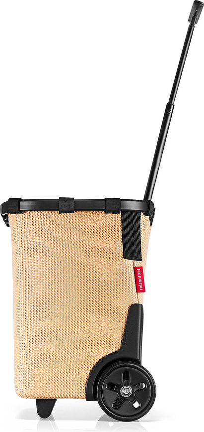Cesta con ruedas Carrycruiser Raffia, de rafia
