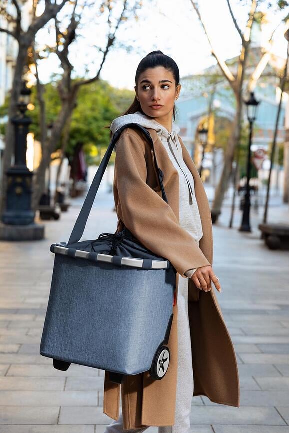 Cesta con Ruedas Carrycruiser, estampado de leopardo