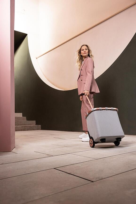 Cesta con Ruedas Carrycruiser, estampado de leopardo