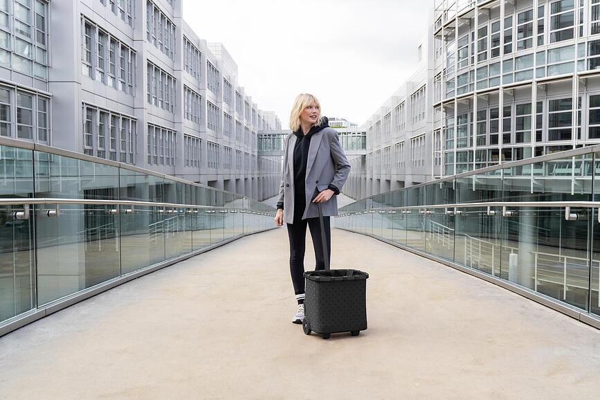 Cesta con Ruedas Carrycruiser, estampado de leopardo