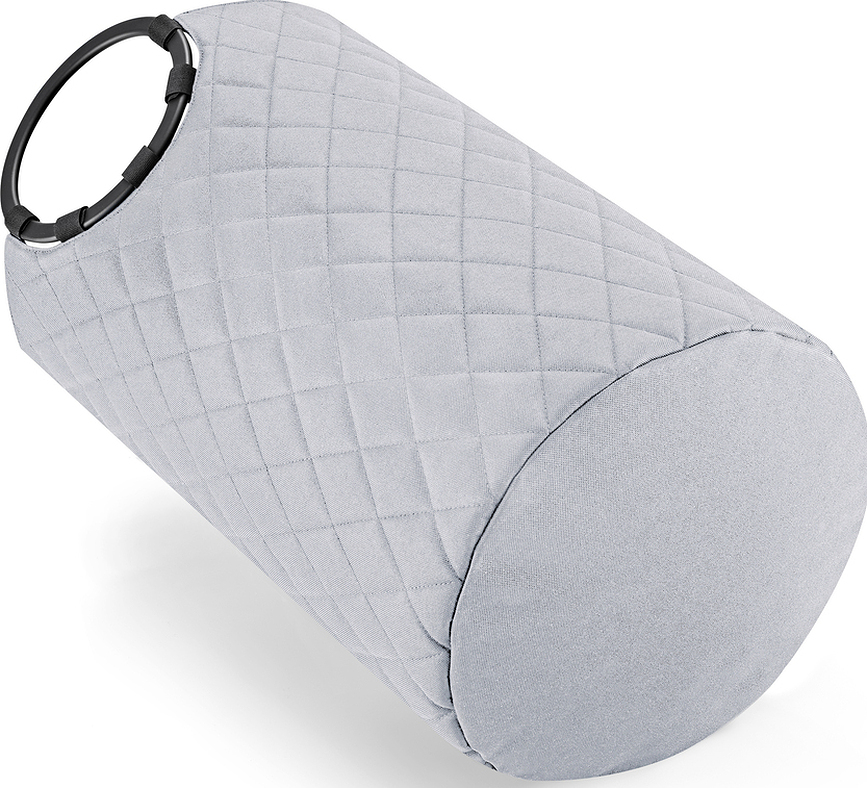 Cesta de almacenamiento Loophome Frame, rombos, M, gris claro