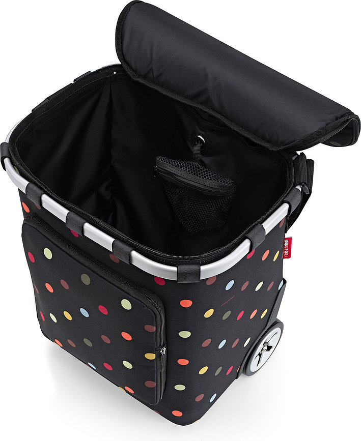 Cesta con Ruedas Carrycruiser Plus, estampado de lunares de colores
