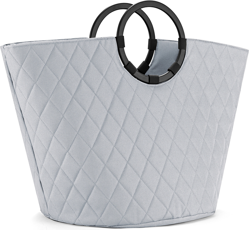 Cestello portaoggetti Loophome Frame diamanti S grigio chiaro