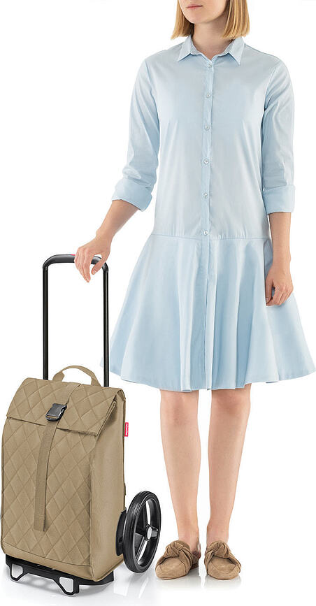 Citycruiser Voziček za nakupovanje, temno bež, prešit