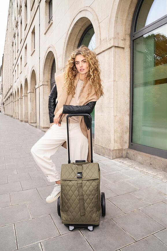 Citycruiser Voziček za nakupovanje, temno bež, prešit