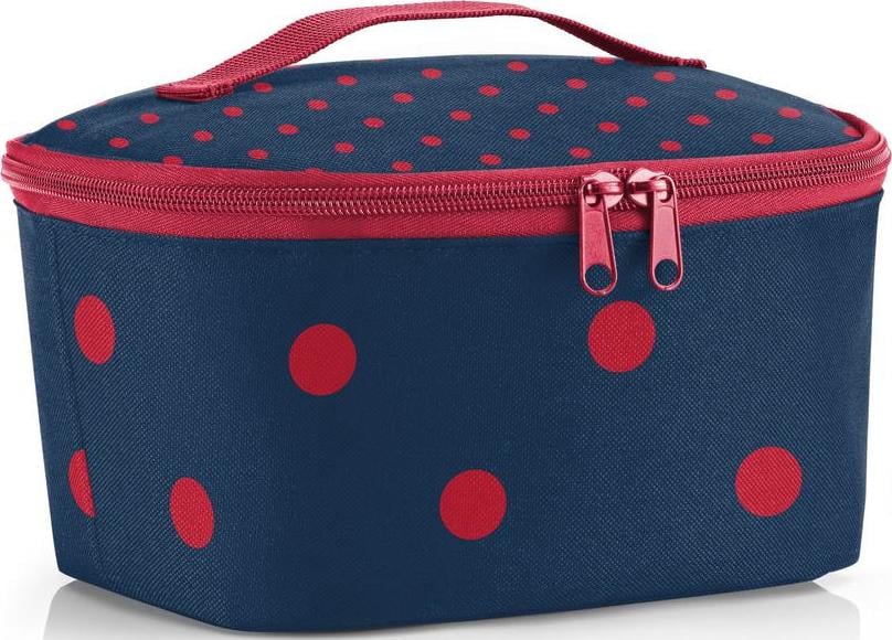 Coolerbag Pocket Mixed Kühltasche S gepunktet marineblau
