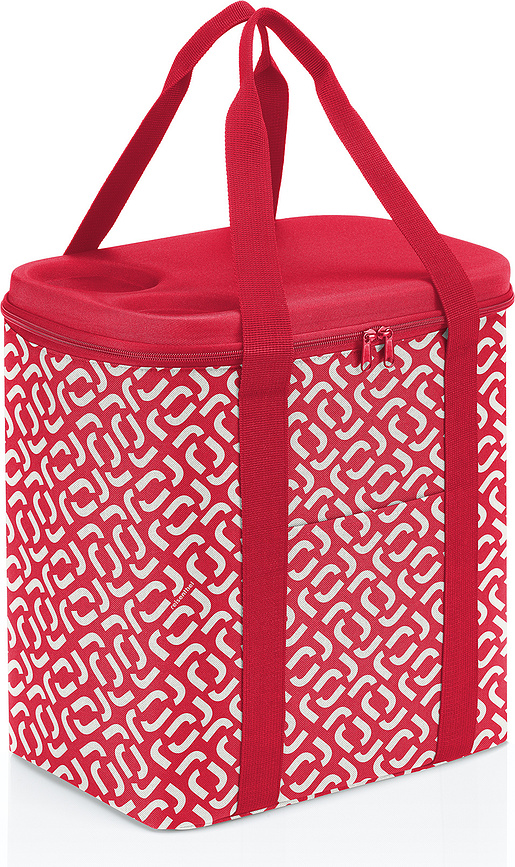 Coolerbag Signature XL kylväska, vit-röd