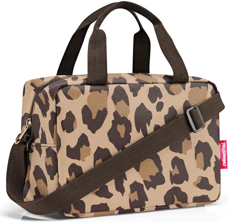 Coolerbag To Go Kühltasche, braun, Leopardenmuster