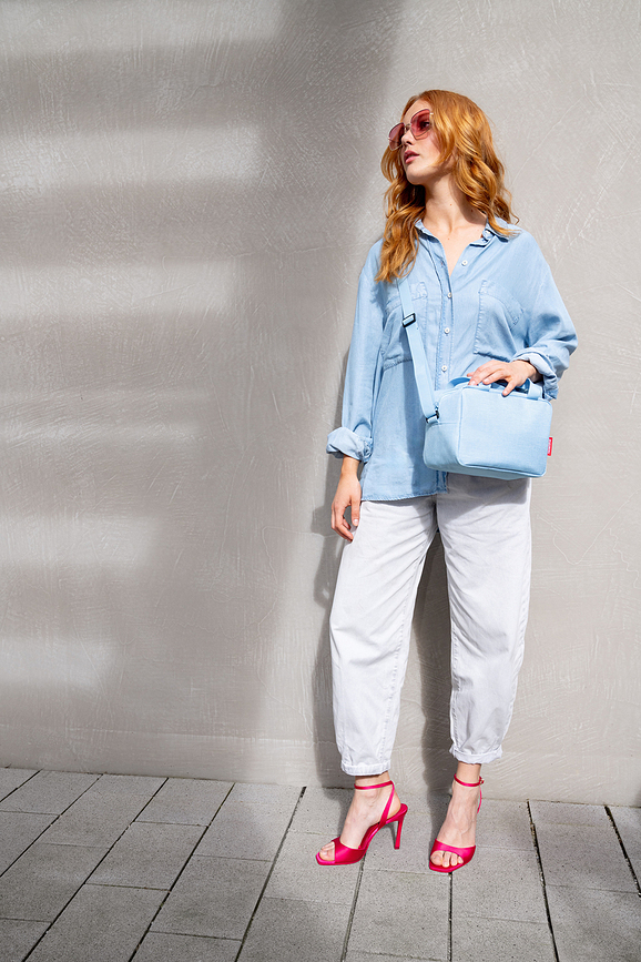 Coolerbag To Go Twist Sac Isotherme, bleu poudré