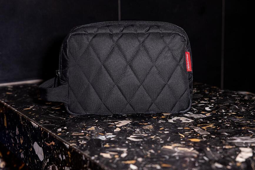 Cosmeticpouch Rhombus Trousse de Toilette, noire