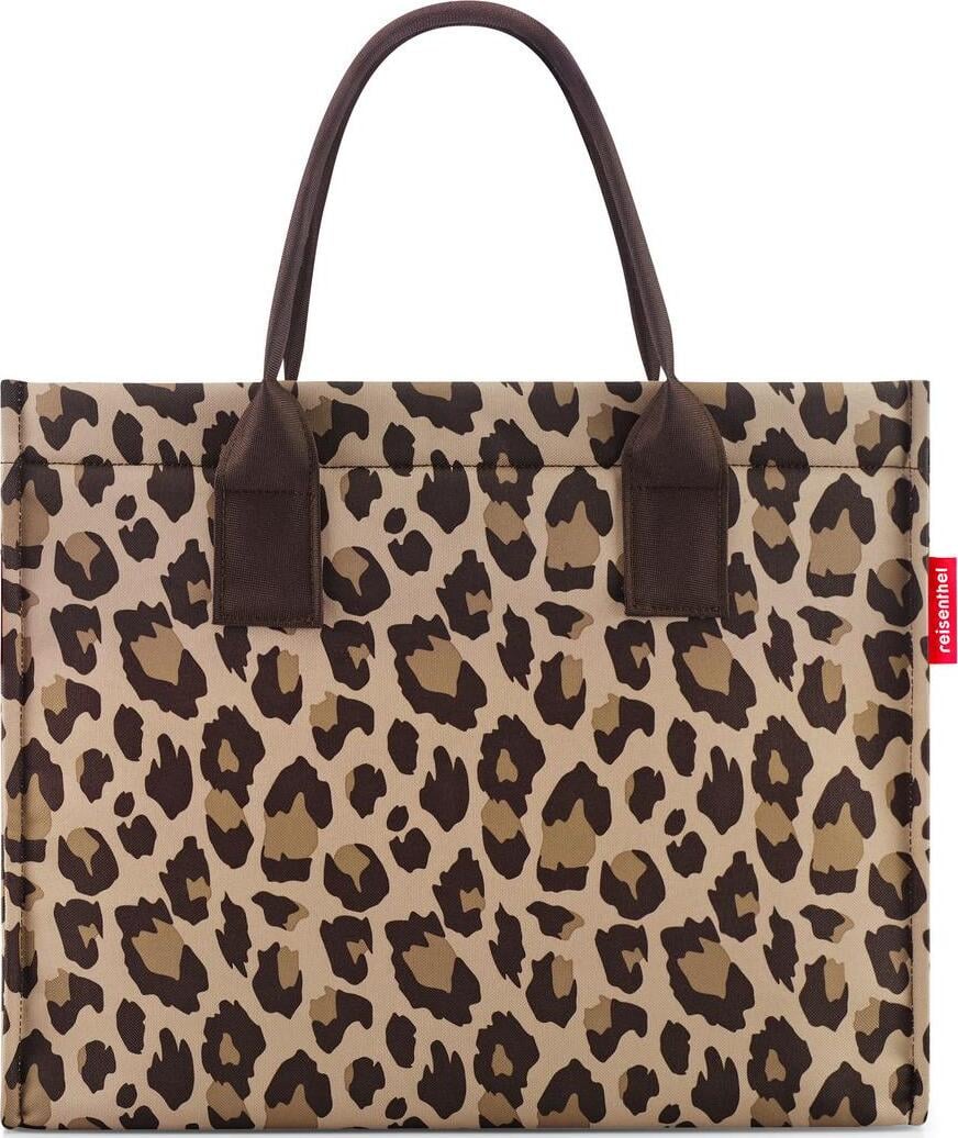 Daily Shopper Tasche, braun, Leopardenmuster