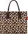 Daily Shopper taske, leopardmønster, brun