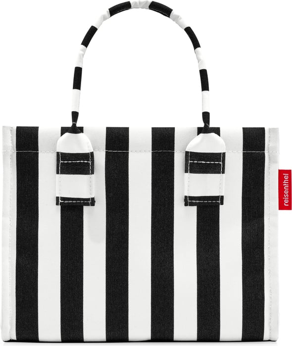Daily Shopper XS Tasche gestreift, schwarz-weiß, aus recyceltem Material