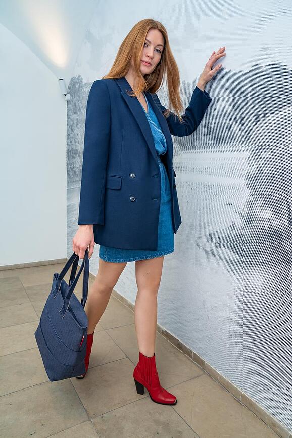 E1 Baroque Marble Sac Shopper, motif marbre baroque