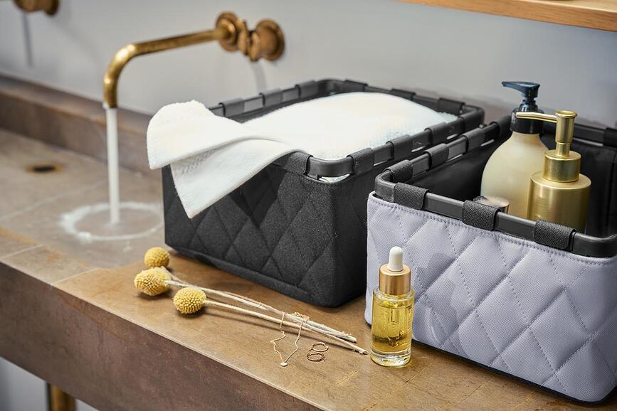 Framebox Boîte de Rangement, matelassée, taille S, noire